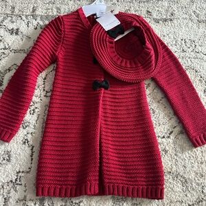 Tahari Red Knit Kids Matching Set